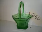 GREEN BASKET W/ HANDLE