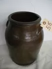 POTTERY STORAGE JAR, CHIP ON RIM