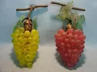 1930's Glass Grape Cluster w/Bronze