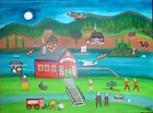 J.C. Litz folk ptg. 'Litz's Fish Camp'