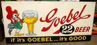 large 1954 Goebel Beer sign 