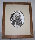 Cheif Joseph 16 x 20 image 7 x 9 oval