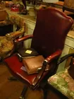 Leather Rolling Desk Chair      