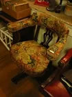 Barrel Back Uph. Rolling Office Chair      