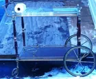 Brass & glass tea cart