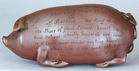 Anna Pottery Stoneware Presentation Pig Flask