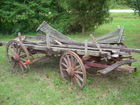 Old buckboard wagon