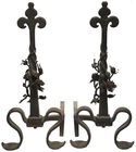 Pr. Arts & Crafts 27-in. tall Andirons